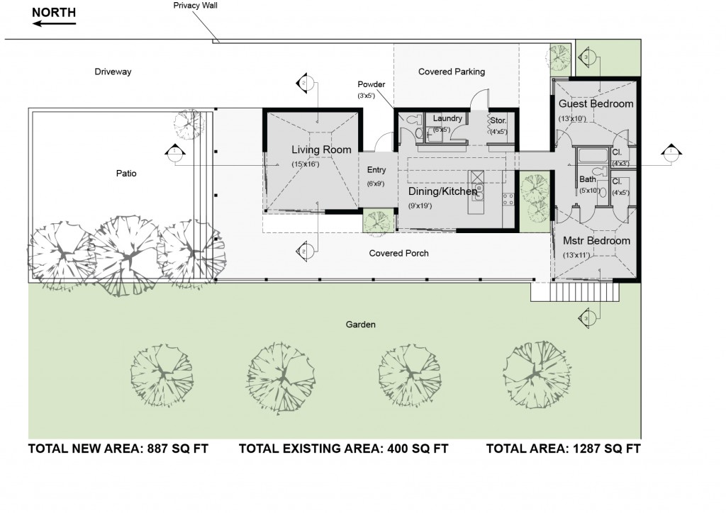 Proposed floor plan.