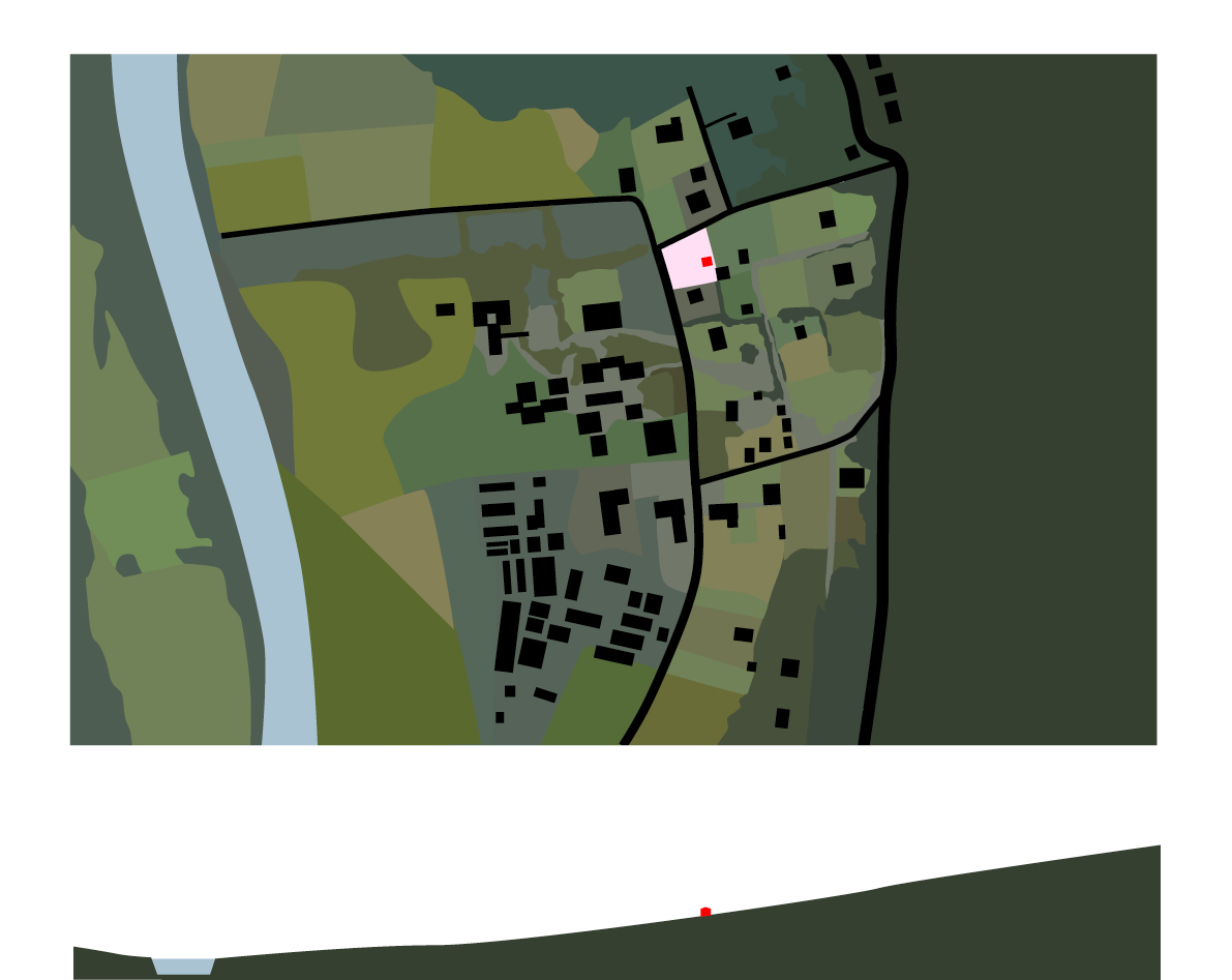 Figure of Ground diagram and site section